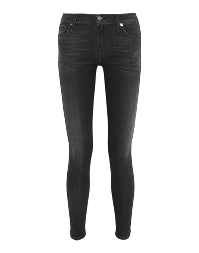 7 For All Mankind Denim Pants In Black