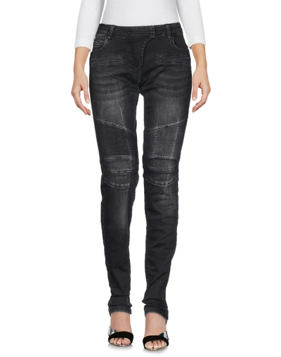 Philipp Plein Denim Pants In Black