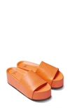 Beek Platform Slide Sandal In Papaya