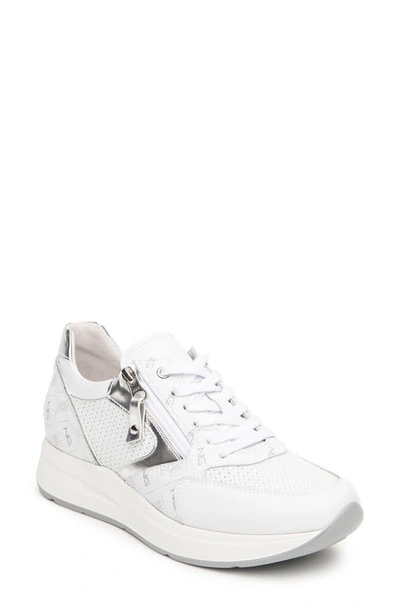 Nerogiardini Side Zip Sneaker In White