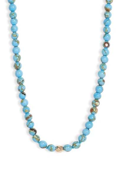 Anzie Boheme Turquoise Beaded Necklace In Blue
