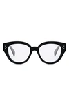 Celine 51mm Bold Optical Glasses In Nero