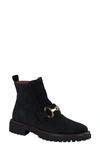 Paul Green Superb Bootie In Black Soft Suede