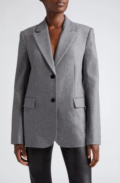 Maria Mcmanus Single Breasted Convertible Blazer In Charcoal