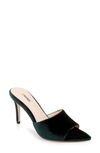 L Agence Lolita Pointed Toe Sandal In Forest Green