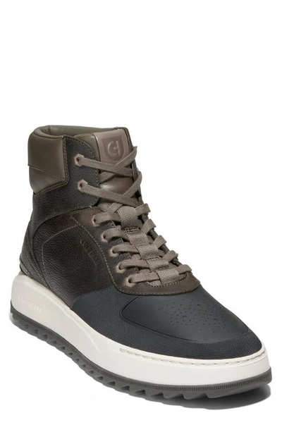 Cole Haan Grandpro Crossover High Top Sneaker In Ch Deep Olive/ Blac