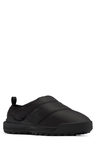 Sorel Ona Rmx Quilted Waterproof Slip-on Shoe In Black