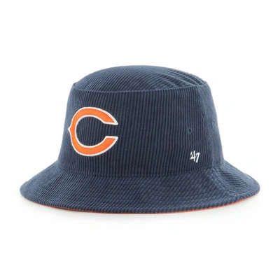 47 ' Navy Chicago Bears Thick Cord Bucket Hat