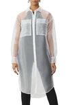 Gstq Sheer Button-up Tunic In White