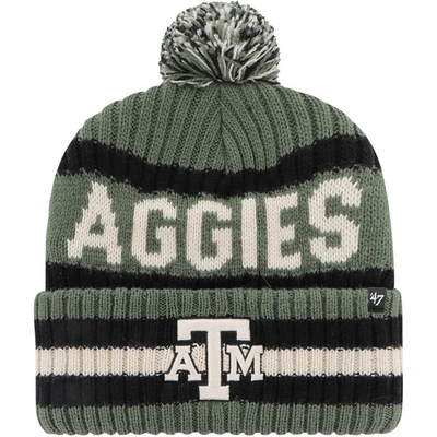 47 ' Green Texas A&m Aggies Oht Military Appreciation Bering Cuffed Knit Hat With Pom