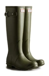 Hunter Original Tall Adjustable Back Boot In Green