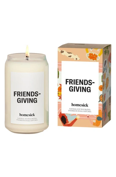 Homesick Friendsgiving Candle In White