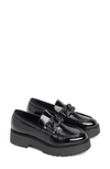 Nerogiardini Chain Platform Loafer In Black Patent