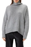 Sophie Rue Pullover Turtleneck Sweater In Heather Grey