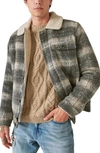 Lucky Brand Plaid Faux Shearling Lined Trucker Jacket In Multi