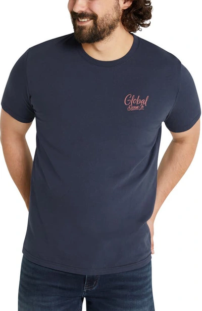 Johnny Bigg Global Denim Co. Graphic T-shirt In Navy