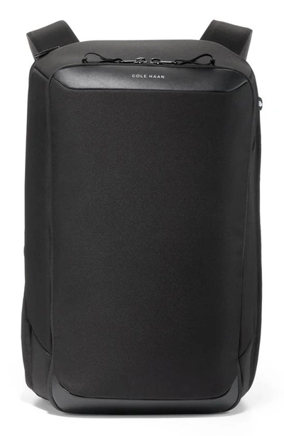 Cole Haan Zerogrand 72 Hour Leather Backpack In Black