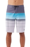 O'neill Hyperfreak Heat Stripe Board Shorts In Grey