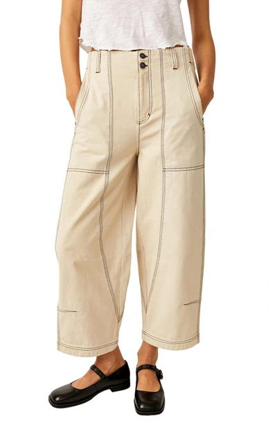 Free People Sawyer Carpenter Trousers In Morning Oat