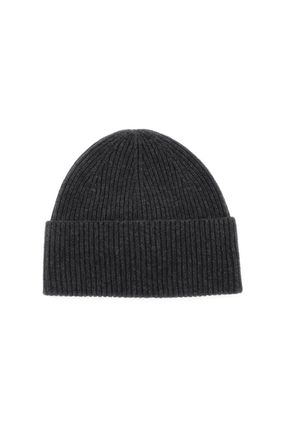 Totême Toteme Wool Cashmere Knit Beanie In Gray