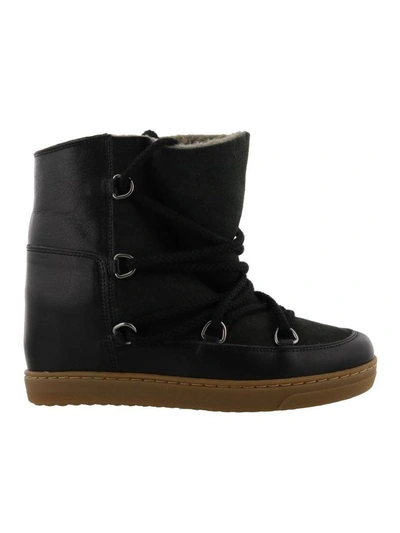 Isabel Marant Nowles Laced-up Boots In Black