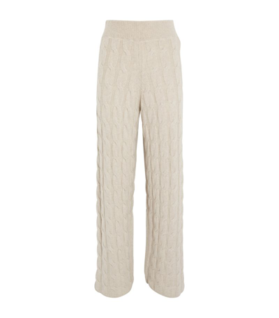 Le Kasha Organic Cashmere Trevise Trousers In Light Brown