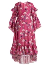 Borgo De Nor - Luna Crepe Dress - Womens - Pink Print