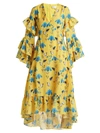 Borgo De Nor Luna Floral Dress In Yellow Print