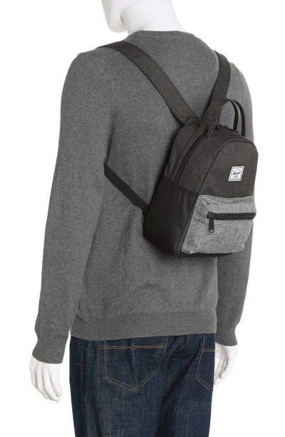 Herschel Supply Co Nova Mini Backpack In Black Crosshatch/raven
