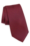 Nordstrom Collier Neat Silk Tie In Red