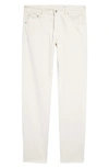 Ag Tellis Sueded Stretch Sateen Slim Leg Pants In Sulfur Fade To Graye