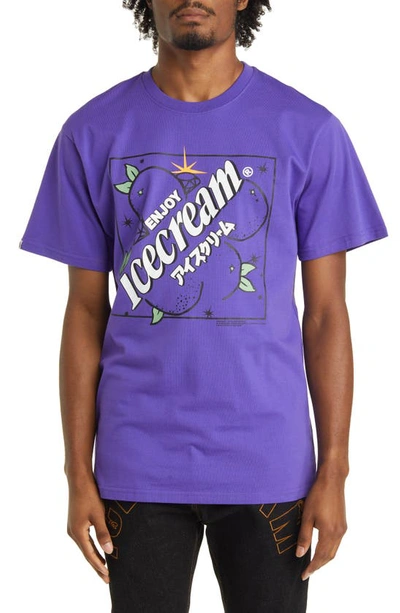 Icecream Flavor Graphic T-shirt In Prism Viol