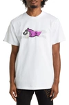 Icecream The Old Hangtag Sticker Graphic T-shirt In White