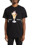 Icecream Stagger Graphic T-shirt In Black