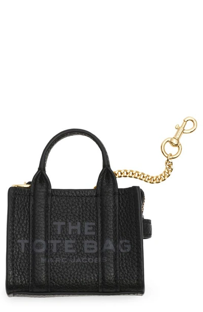 Marc Jacobs The Nano Tote Bag Charm In Black