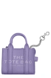 Marc Jacobs The Nano Tote Bag Charm In Lavender