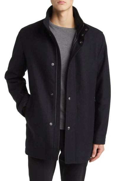 Hugo Boss Camron Coat In Dark Gray