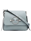 Jw Anderson Disc Small Leather Cross-body Bag In Blue
