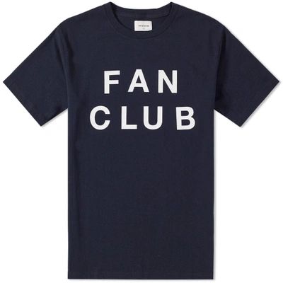 Wood Wood Fan Club T-shirt In Navy - Navy In Blue