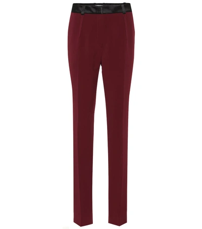 Mugler Crêpe Pants In Red