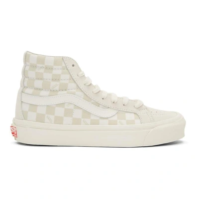 Vans Beige And Off-white Og Sk8-hi Lx Trainers In Marshmallow
