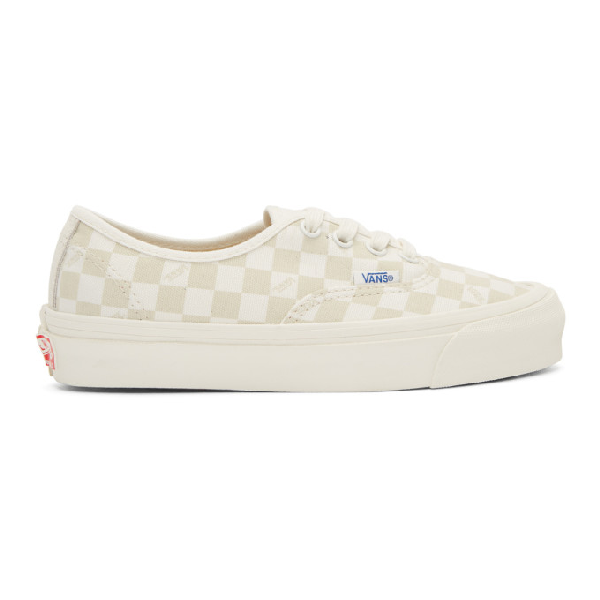 vans checkerboard beige