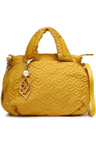 See By Chloé Woman Joyrider Bisou Quilted Shell Shoulder Bag Mustard