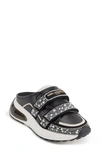Karl Lagerfeld Devora Embellished Sneaker Mule In Black/ White