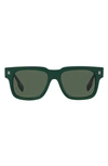 Burberry Hayden 54mm Rectangular Sunglasses In Green