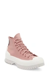 Converse Chuck Taylor® All Star® Lugged 2.0 Waterproof Hi Sneaker In Flamingo/ Egret/ Pale Putty