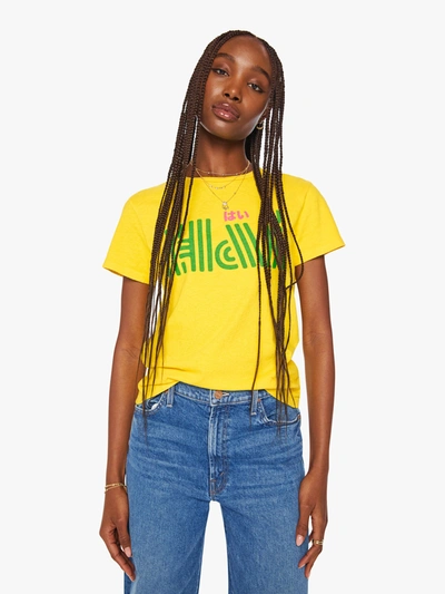 Mother The Lil Goodie Goodie Hai Tee Shirt In Yellow