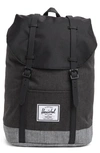 Herschel Supply Co Retreat Backpack In Black Crosshatch/ Raven