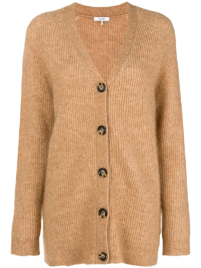 Ganni Evangelista Mohair Knit Cardigan In Neutrals ModeSens