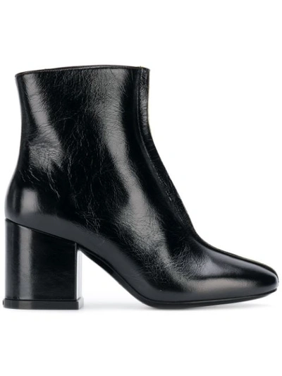 Kenzo "daria" Ankle Boots In Black Color Leather